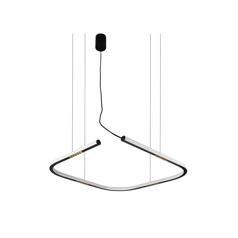 Black Square LED Chandelier Sensor Technology