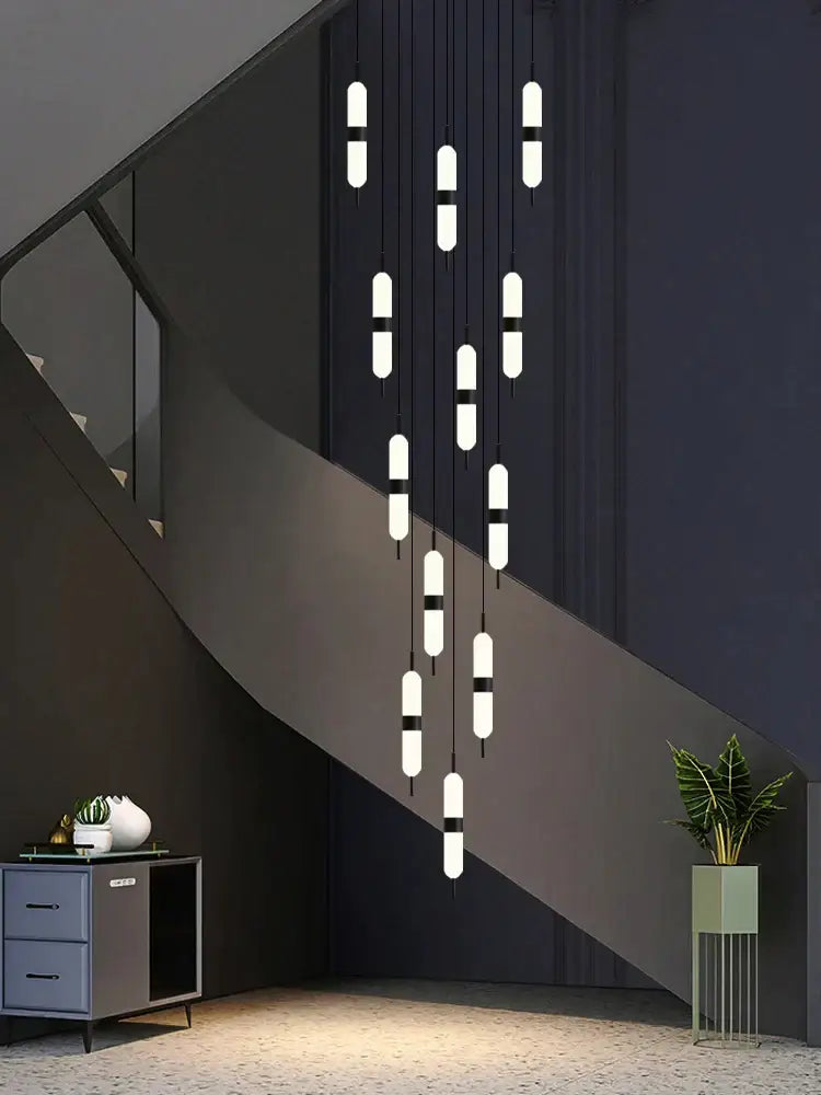 Dimmable LED Staircase Chandelier