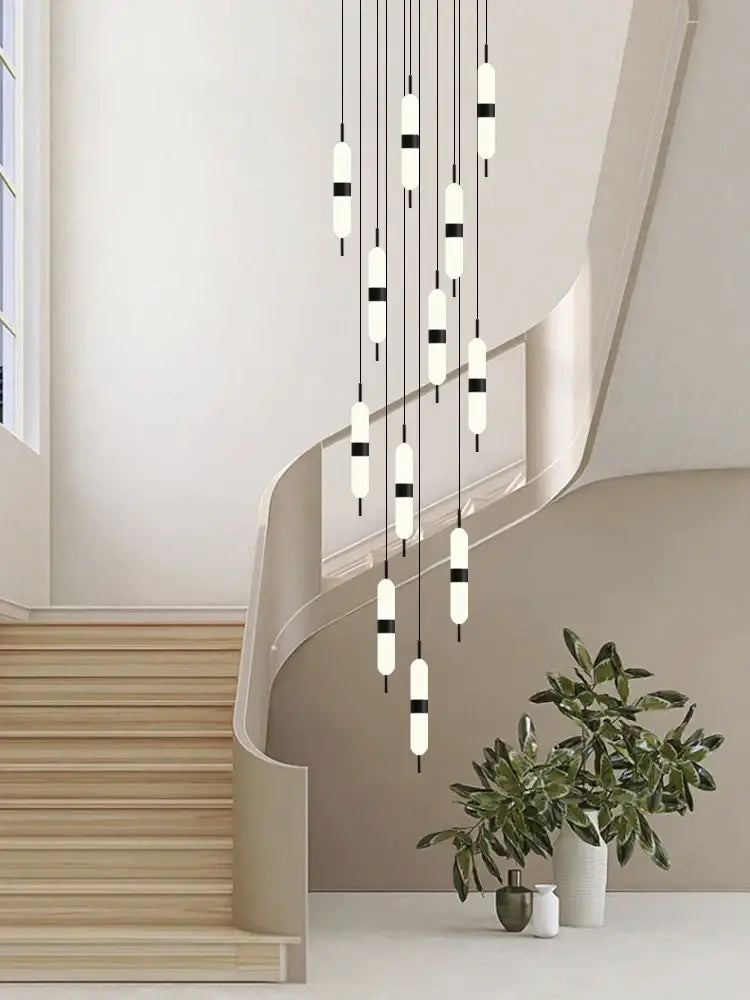 Dimmable LED Staircase Chandelier