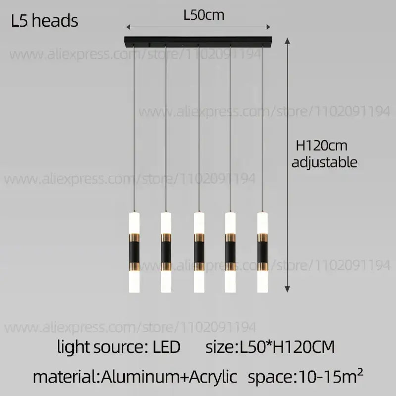 Black Staircase Pendant Light