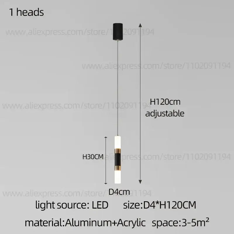 Black Staircase Pendant Light