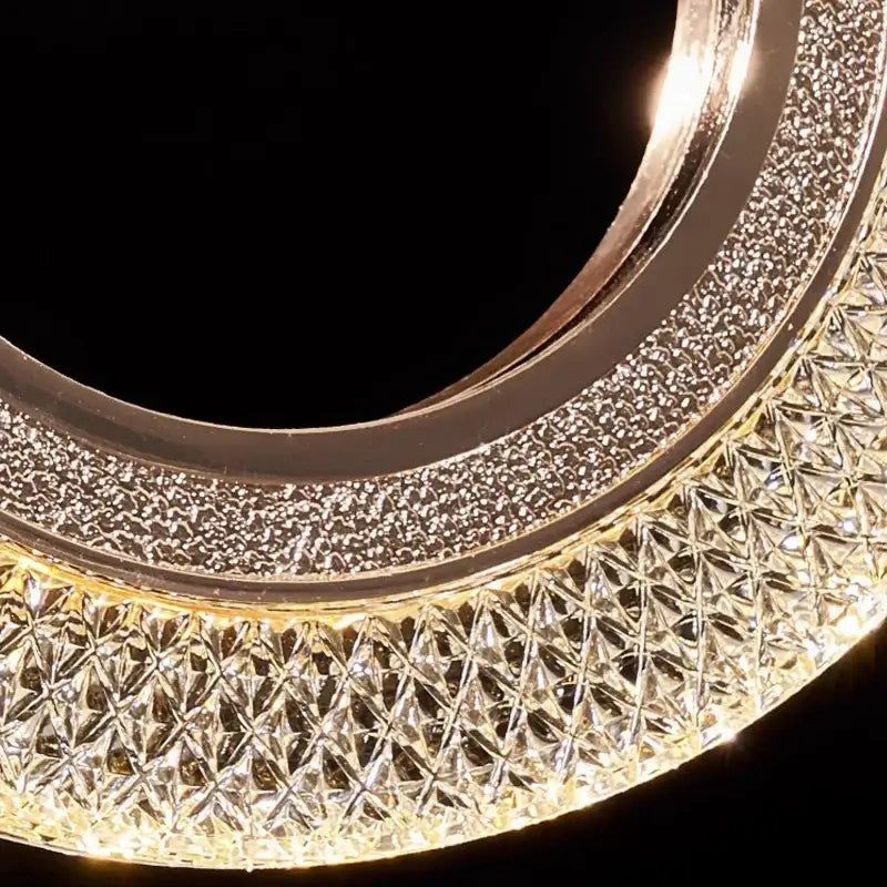 Gold Crystal Staircase Chandelier 68-Head
