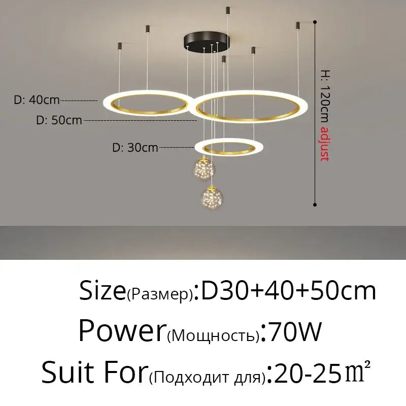 Black Star Chandelier Light