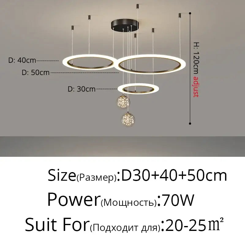 Black Star Chandelier Light