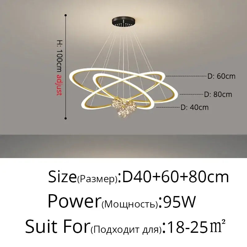 Black Star Chandelier Light