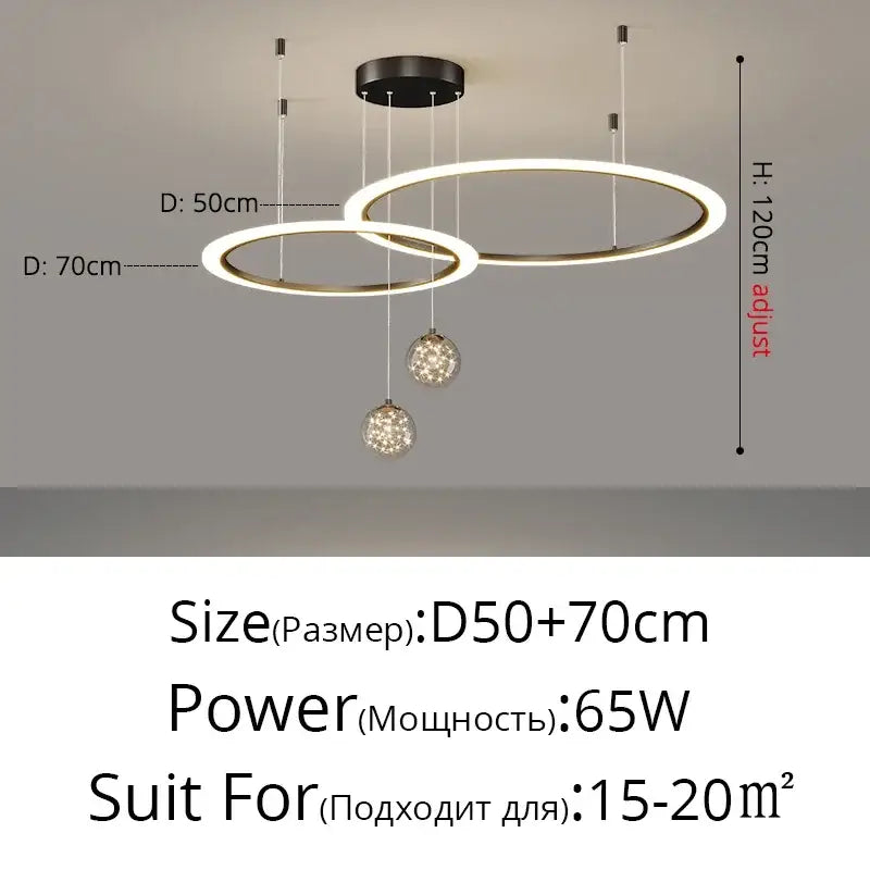 Black Star Chandelier Light