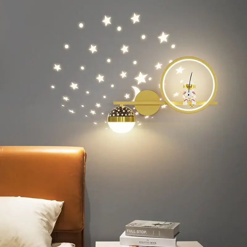 Gold Astronaut Star Light