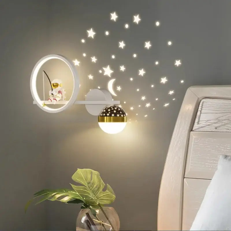 Gold Astronaut Star Light