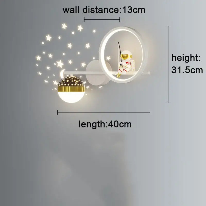 Gold Astronaut Star Light