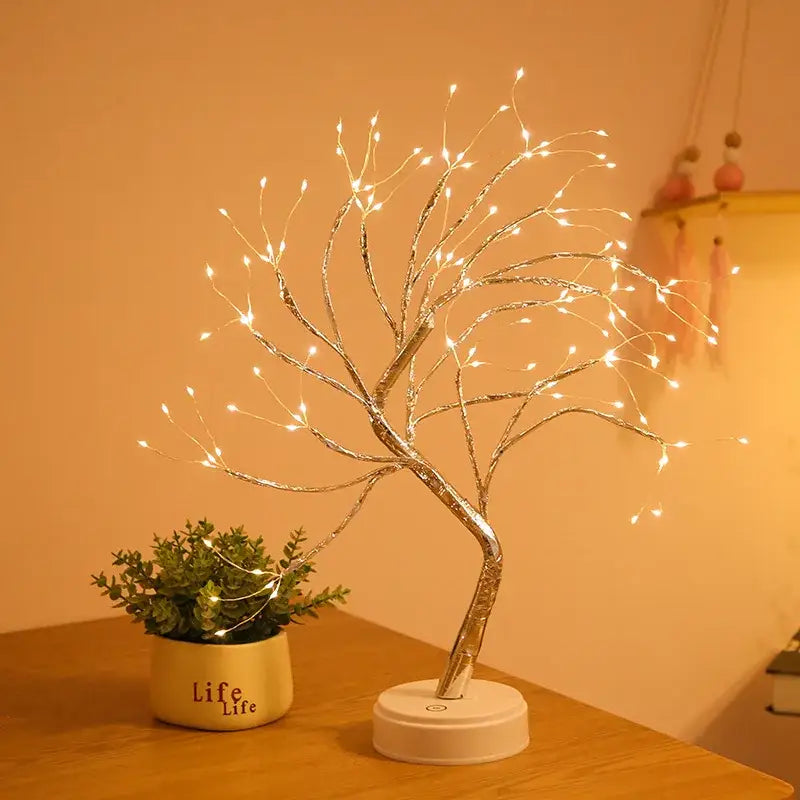 Silver Starry Table Lamp
