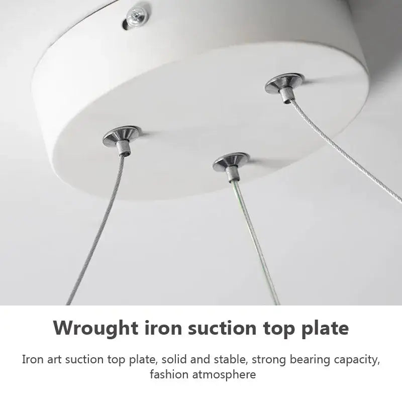 Black LED Strip Pendant Light