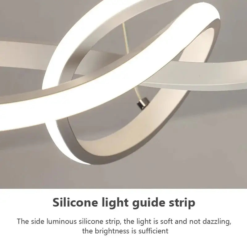Black LED Strip Pendant Light