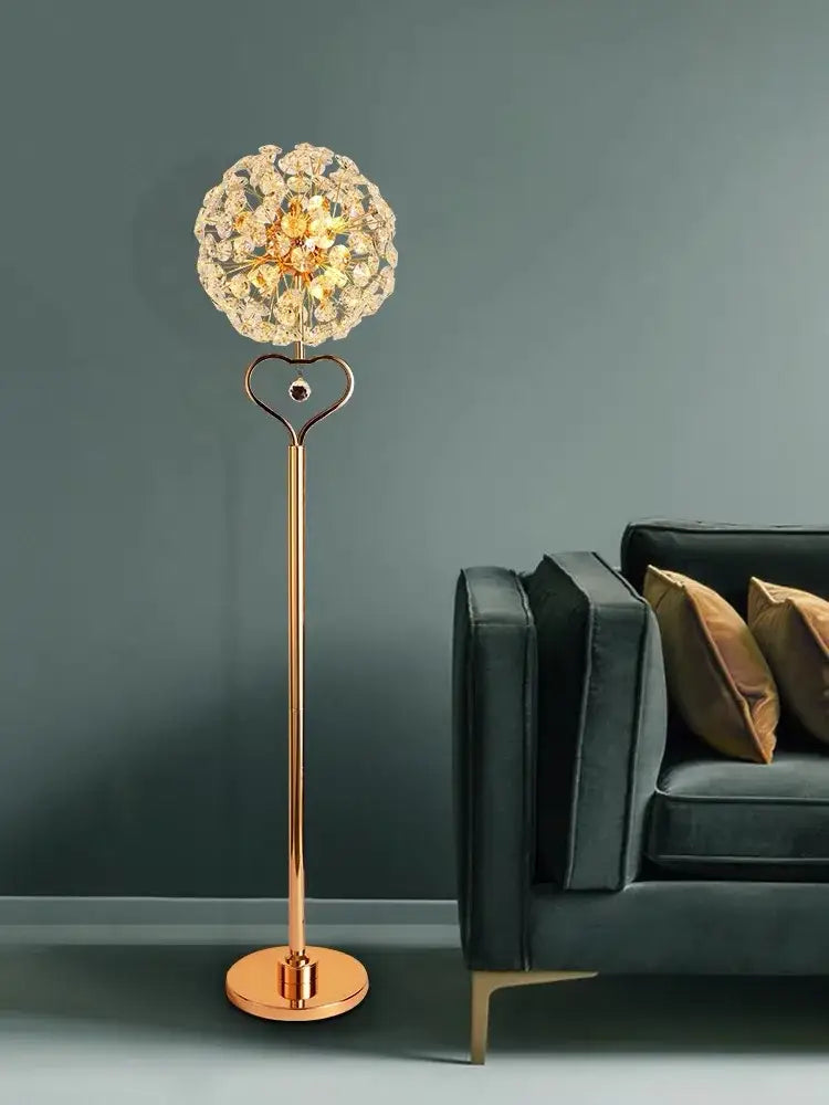 Gold Sunflower Floor Lamp