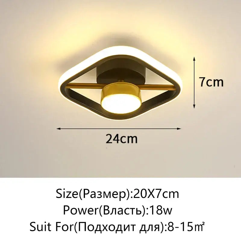 White Surface Ceiling Light