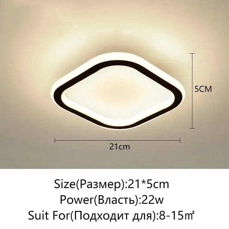 White Surface Ceiling Light