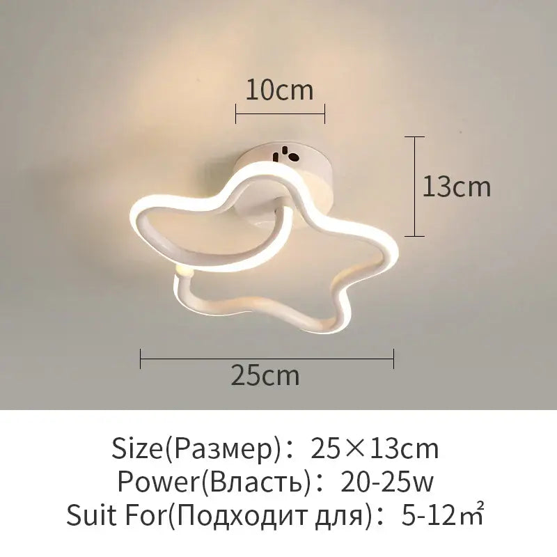 White Surface Ceiling Light