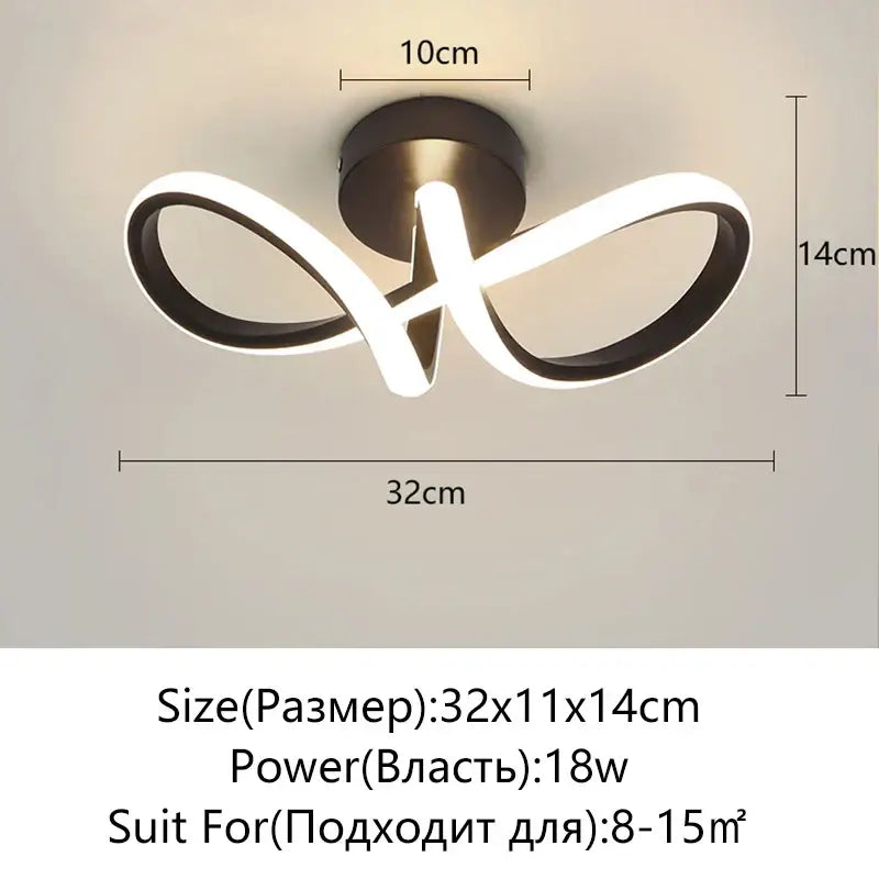 White Surface Ceiling Light