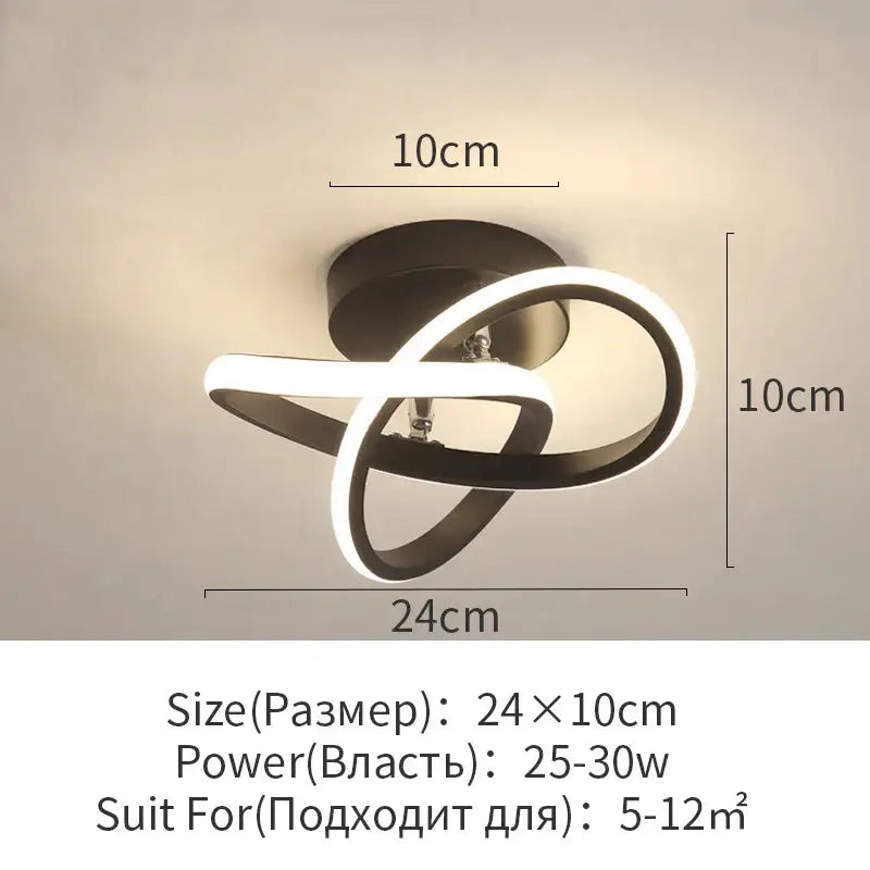 White Surface Ceiling Light