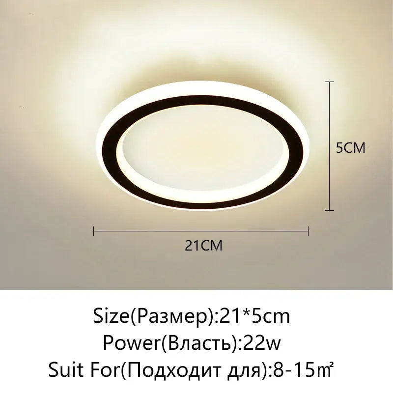 White Surface Ceiling Light