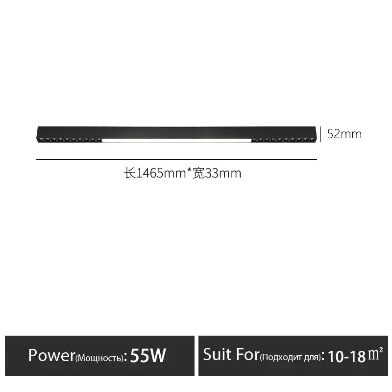 Black Surface Ceiling Light
