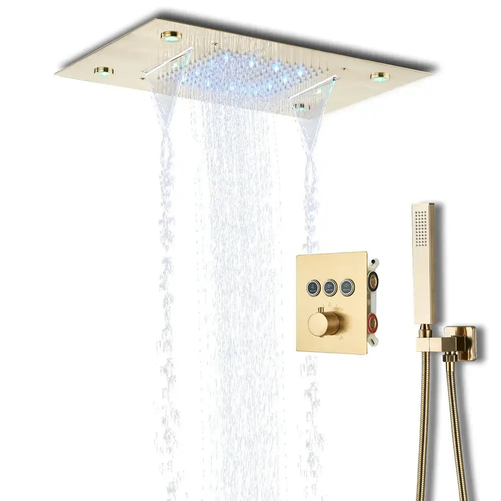 Black LED Shower System