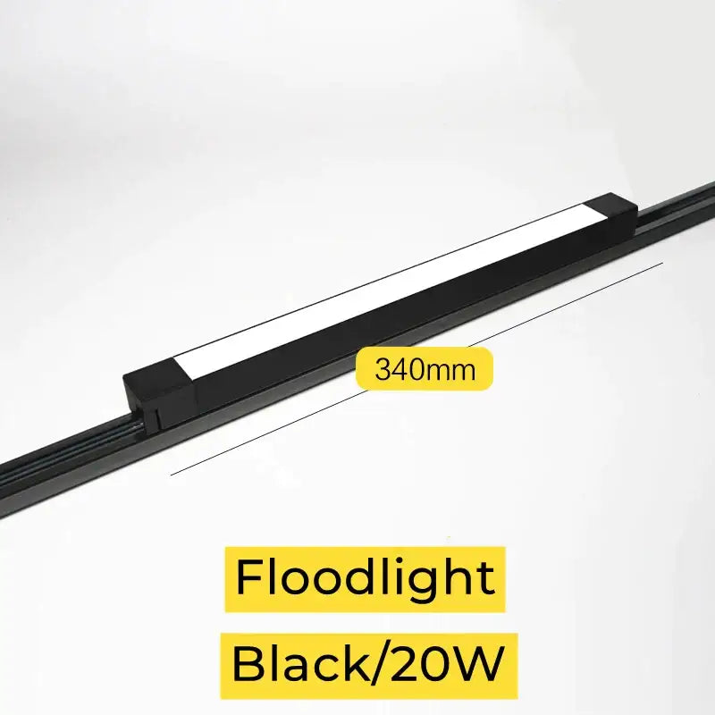 Black LED Track Light Rail Set Design