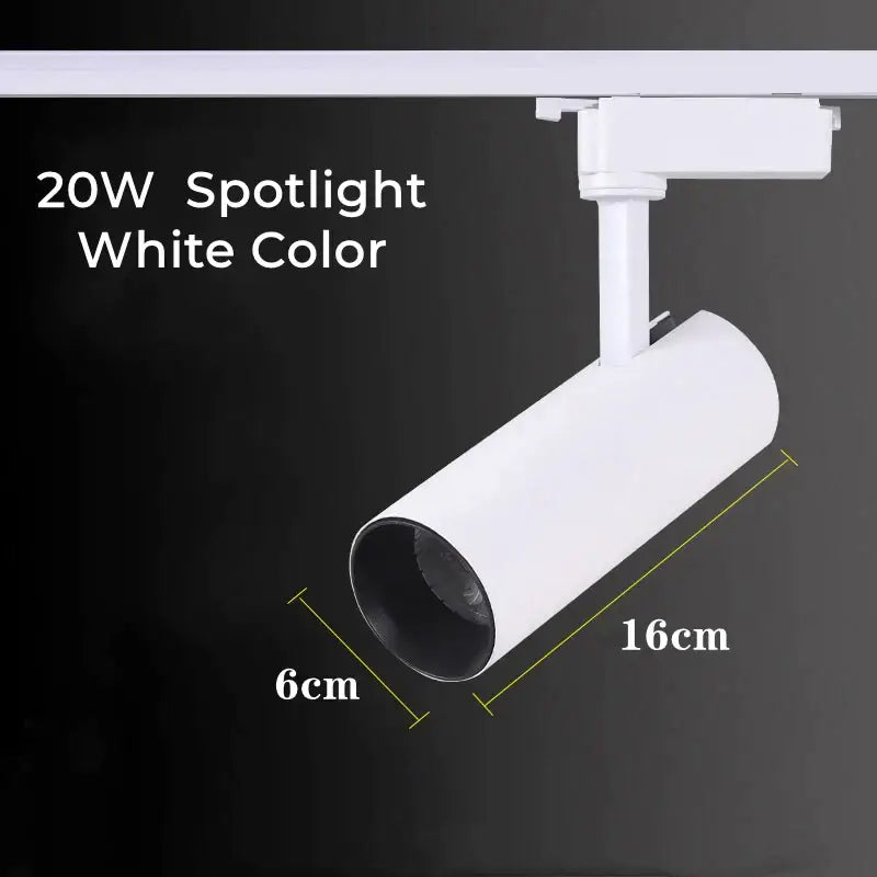 Black LED Track Light Rail Set Design