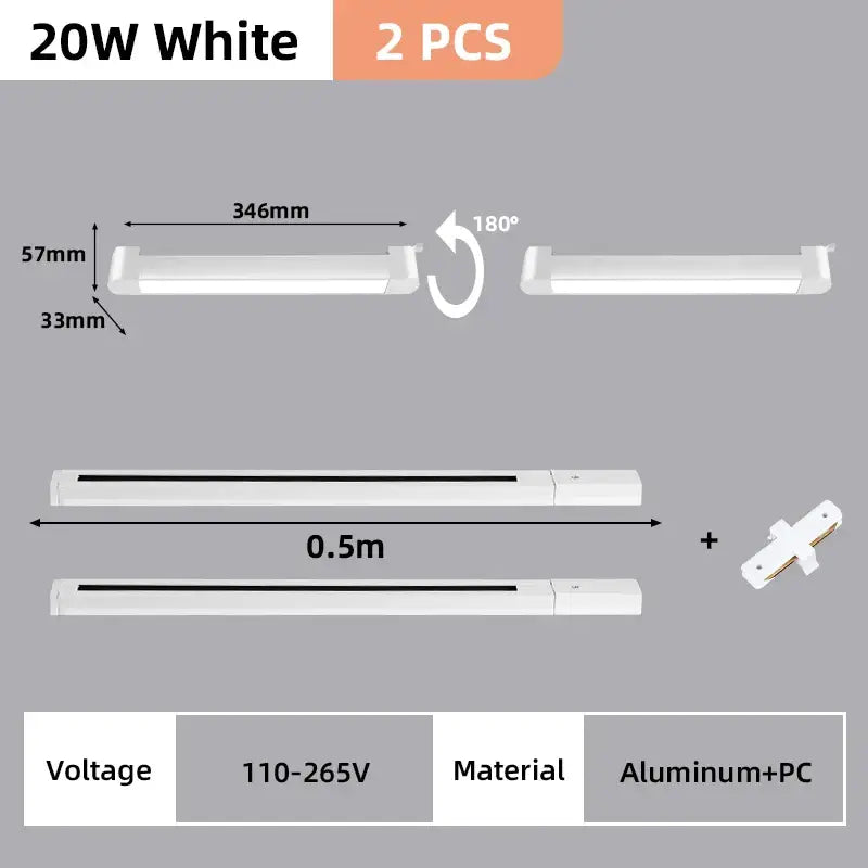 Black Track Light Set