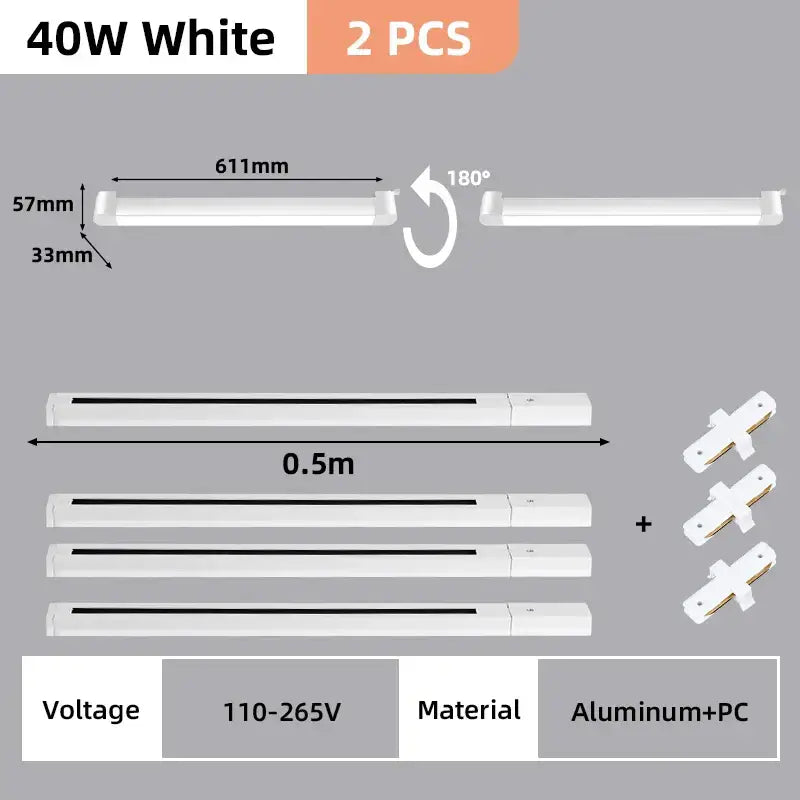 Black Track Light Set