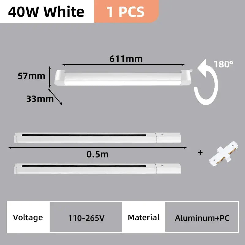 Black Track Light Set