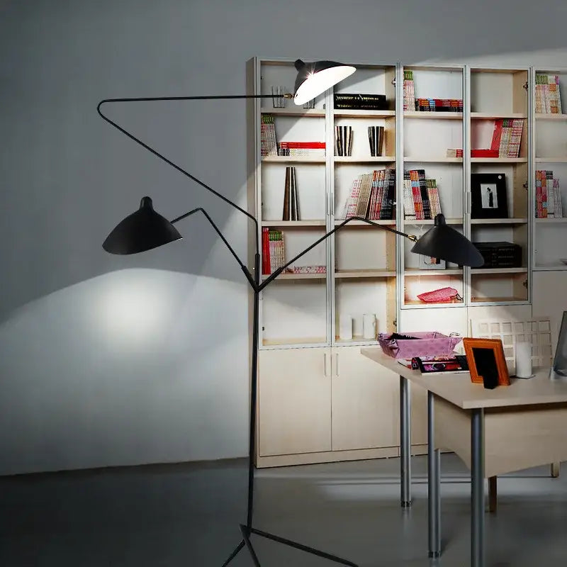 Black Tripod Floor Lamp Remote Control