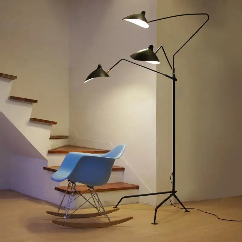 Black Tripod Floor Lamp Remote Control