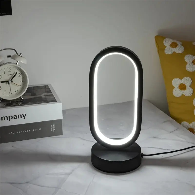 Gold Oval Bedside Lamp