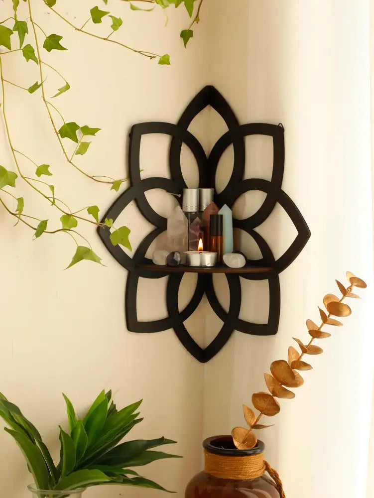 Black Metal Floating Shelf