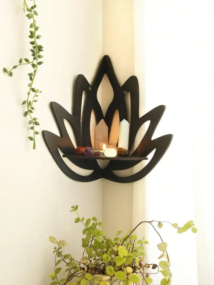Black Metal Floating Shelf