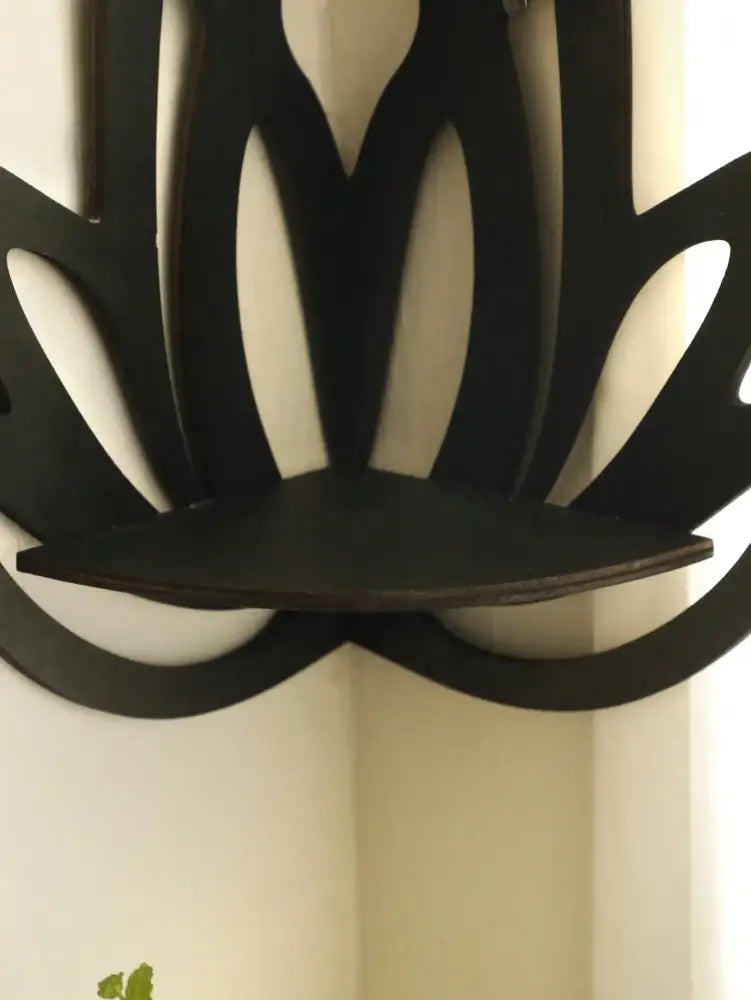 Black Metal Floating Shelf