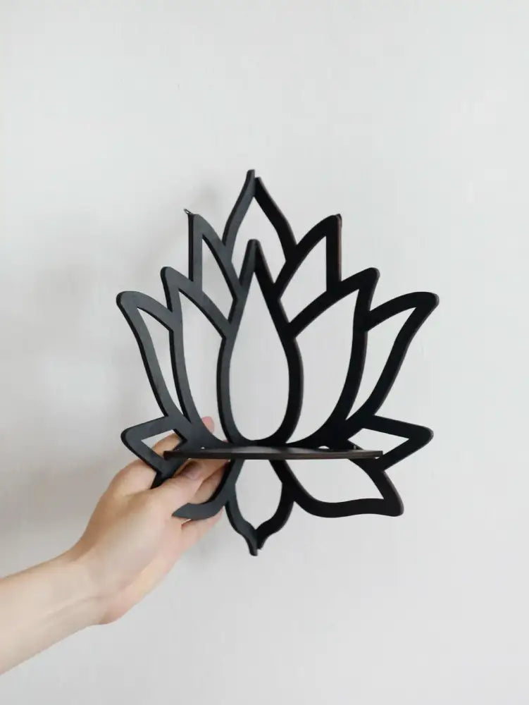 Black Metal Floating Shelf