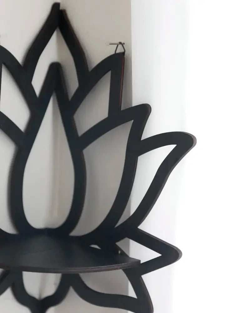 Black Metal Floating Shelf