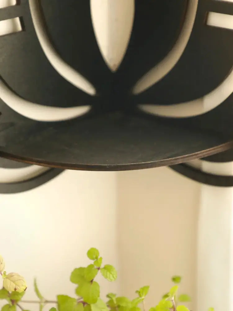Black Metal Floating Shelf