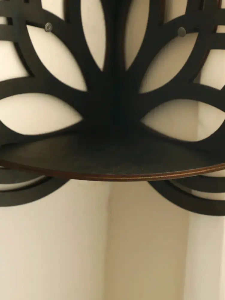 Black Metal Floating Shelf