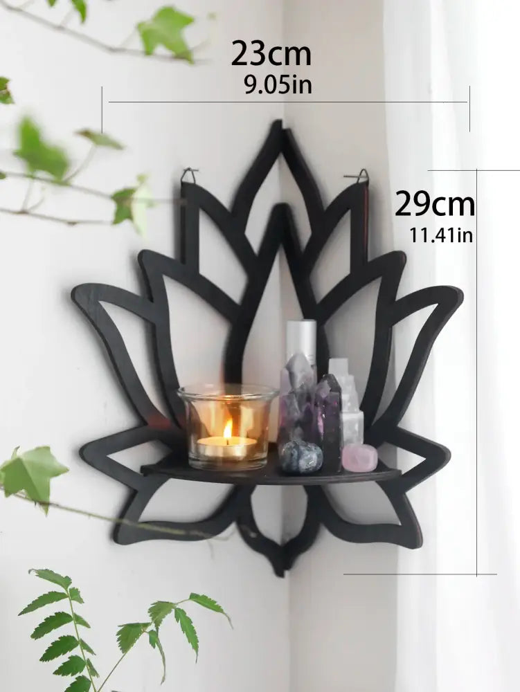 Black Metal Floating Shelf