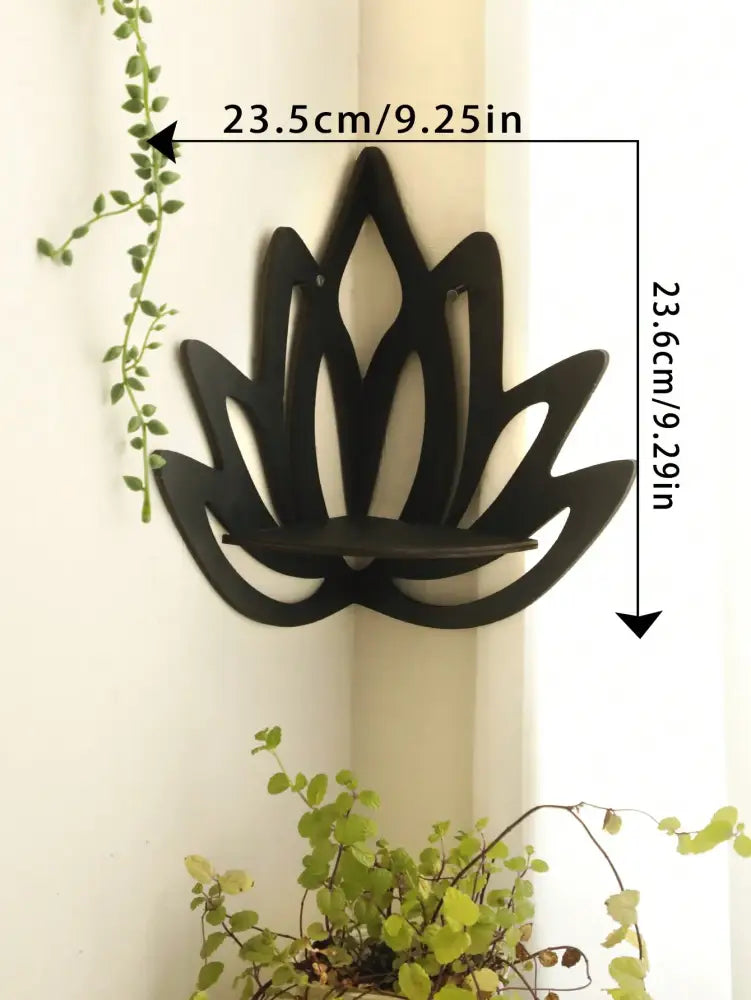 Black Metal Floating Shelf