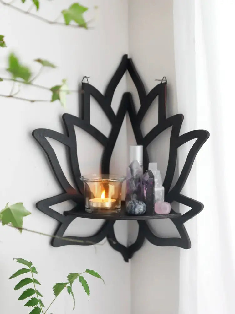 Black Metal Floating Shelf