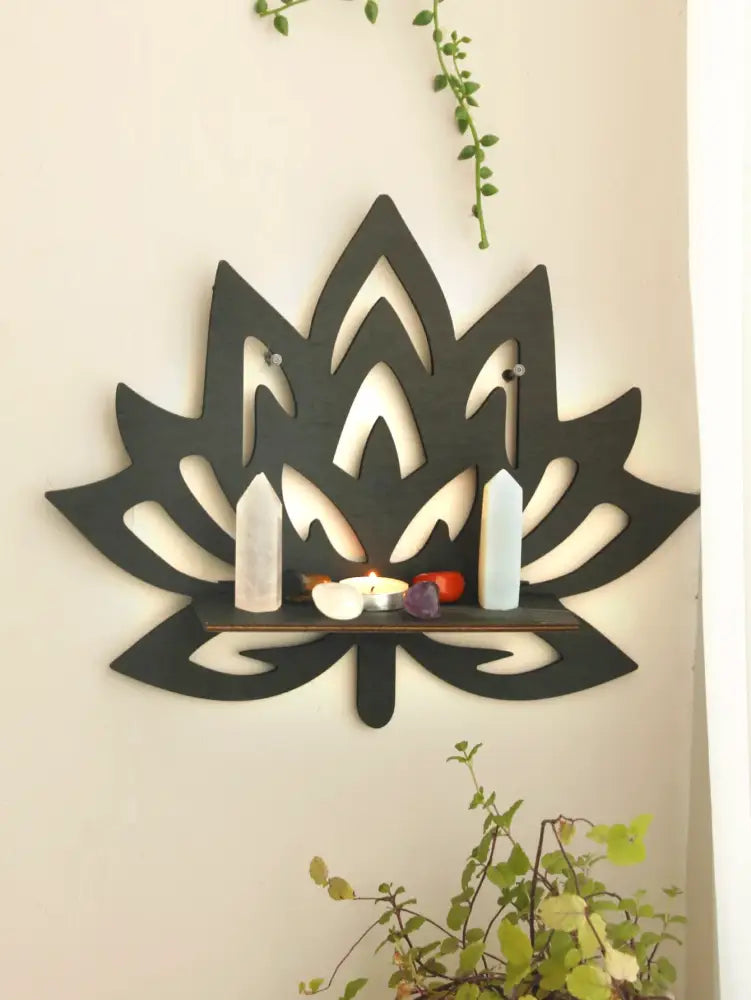 Black Metal Floating Shelf
