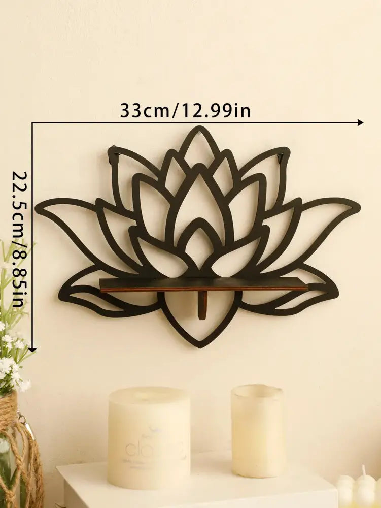Black Metal Floating Shelf