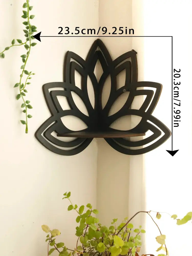 Black Metal Floating Shelf