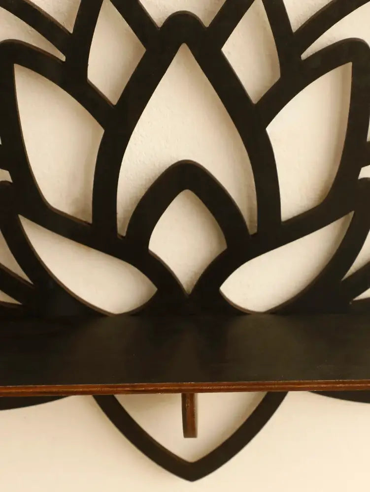 Black Metal Floating Shelf