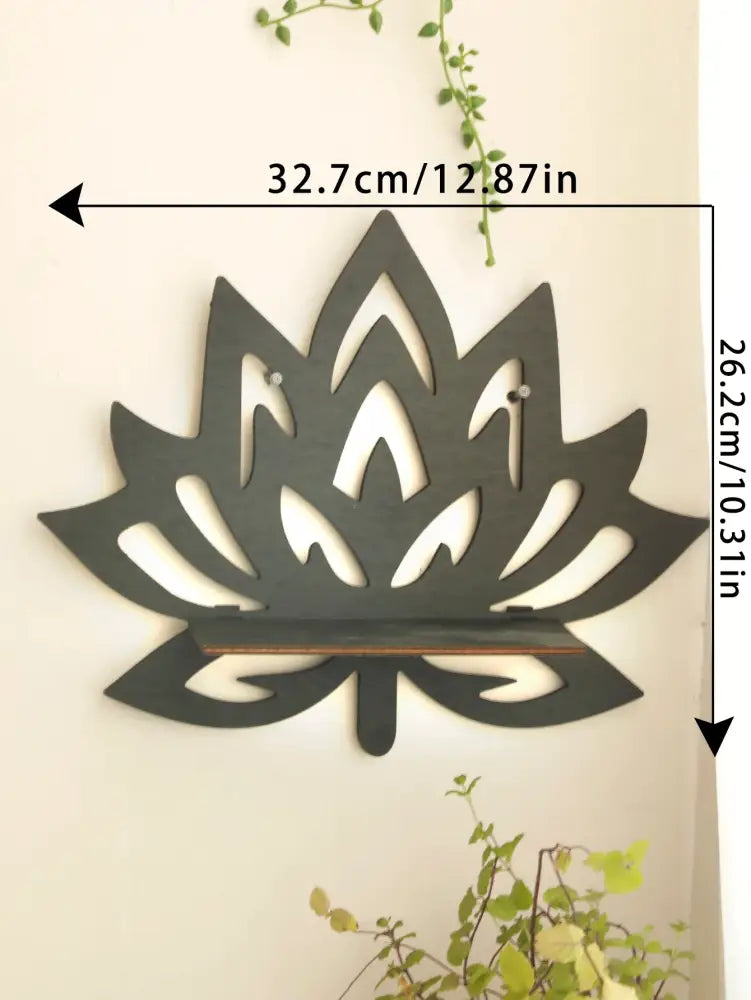 Black Metal Floating Shelf