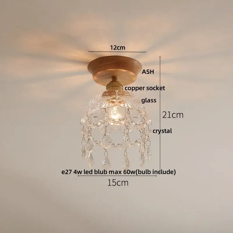 Lotus Glass Ceiling Light