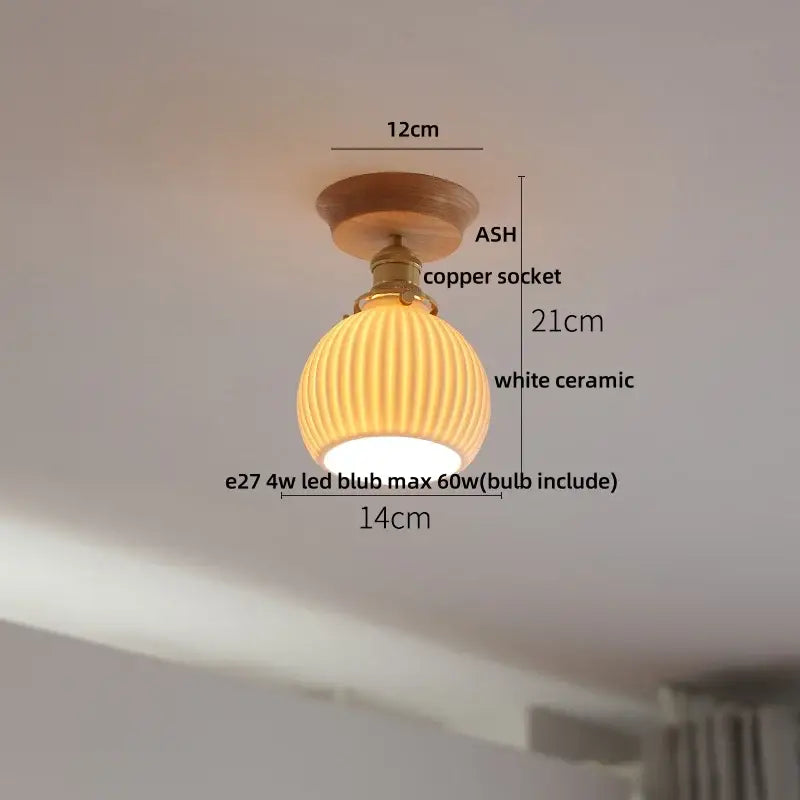 Lotus Glass Ceiling Light